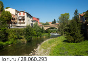 Ter River in Ripoll, Catalonia, Spain (2017 год). Стоковое фото, фотограф Яков Филимонов / Фотобанк Лори