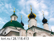Cathedrals Spaso Yakovlevsky Dimitriev Monastery in a Rostov Veliky, Russia (2016 год). Стоковое фото, фотограф Володина Ольга / Фотобанк Лори