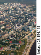 Top view the city of Nizhnevartovsk in spring (2017 год). Стоковое фото, фотограф Владимир Мельников / Фотобанк Лори