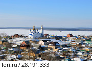 Церковь на берегу озера в городе Чебаркуль (2016 год). Стоковое фото, фотограф Мазаев Никита / Фотобанк Лори