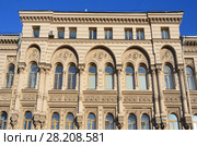 Санкт-Петербург, улица Пестеля, дом 14. Дом Косиковского - доходный дом А. М. Тупикова. Детали архитектуры (2018 год). Редакционное фото, фотограф Овчинникова Ирина / Фотобанк Лори