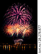 Celebratory bright firework. Стоковое фото, фотограф ElenArt / Фотобанк Лори