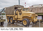 GMC CCKW - 352— 2,5-тонный грузовой автомобиль армии США. На открытой площадке Музея военной техники «Боевая слава Урала». Верхняя Пышма. Свердловская область (2018 год). Редакционное фото, фотограф Сергей Афанасьев / Фотобанк Лори