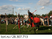 Рыцарский конный турнир (2017 год). Редакционное фото, фотограф Марина Шатерова / Фотобанк Лори