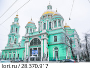 Богоявленский кафедральный собор в Елохове, Спартаковская ул., 15. Москва (2009 год). Редакционное фото, фотограф Алёшина Оксана / Фотобанк Лори