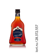 St.Petersburg, Russia - May 2018 - Cognac Jacques Laffitte XO Superior. Редакционное фото, фотограф Мельников Дмитрий / Фотобанк Лори