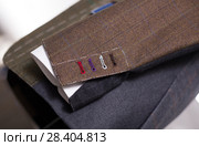 handmade buttonholes male jacket. Стоковое фото, фотограф Татьяна Яцевич / Фотобанк Лори