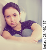Young disappointed girl. Стоковое фото, фотограф Яков Филимонов / Фотобанк Лори
