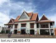 Ticket office of Angkor Archaelogical park, Cambodia (2017 год). Редакционное фото, фотограф Александр Подшивалов / Фотобанк Лори