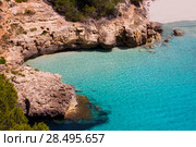 Cala Mitjaneta in Menorca Ciutadella at Balearic islands. Стоковое фото, фотограф Tono Balaguer / Ingram Publishing / Фотобанк Лори