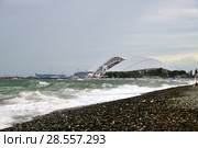 View of sports stadium Fisht from embankment in Sochi , Russia (2018 год). Стоковое фото, фотограф Володина Ольга / Фотобанк Лори