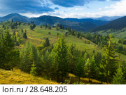 Illustration of scenic Karpaty mountains (2017 год). Стоковое фото, фотограф Яков Филимонов / Фотобанк Лори