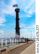 Башня-маяк в парке 300-летия Санкт-Петербурга (2018 год). Редакционное фото, фотограф Александр Щепин / Фотобанк Лори