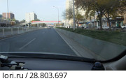 Пекин. Движение на улицах. Beijing. Traffic during the day. Streets of the city. (2018 год). Стоковое видео, видеограф Евгений Романов / Фотобанк Лори