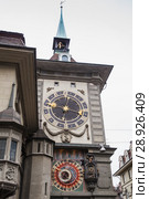 The eastern face of the Zytglogge, Bern (2017 год). Стоковое фото, фотограф EugeneSergeev / Фотобанк Лори