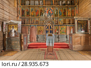 Россия, Карелия, Кондопога, Успенская церковь. Иконостас Успенской церкви (2015 год). Стоковое фото, фотограф Александр Циликин / Фотобанк Лори