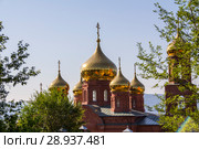 Свято-Воскресенский мужской монастырь, Тольятти, Самарская область. Московский патриархат (2018 год). Стоковое фото, фотограф Дудакова / Фотобанк Лори