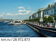 Дворцовая набережная. Санкт-Петербург (2018 год). Редакционное фото, фотограф Владимир Макеев / Фотобанк Лори