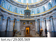 The interior of the Resurrection Cathedral of the Resurrection New Jerusalem Jerusalem Stauropegic Monastery, Istra, Moscow Region, Russia (2018 год). Редакционное фото, фотограф Наталья Волкова / Фотобанк Лори