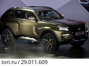 Презентация концепта нового российского внедорожника Lada 4х4 Vision на Московском международном автомобильном салоне (ММАС – 2018) в МВЦ "Крокус Экспо", Россия. Редакционное фото, фотограф Николай Винокуров / Фотобанк Лори