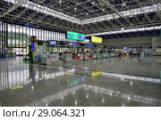 Sochi, Russia - June 6. 2018. empty check-in counters in international airport Adler. Редакционное фото, фотограф Володина Ольга / Фотобанк Лори