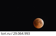 Total lunar eclipse on July 28, 2018. Timelapse. Полное лунное затмение. Стоковое видео, видеограф Евгений Романов / Фотобанк Лори