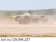 Машина разведки и управления огнем артиллерии 1В119 "Реостат". Международный военно-технический форум "Армия-2018". Полигон "Алабино" в Московской области. Редакционное фото, фотограф Алёшина Оксана / Фотобанк Лори