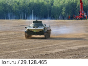 Международный военно-технический форум "Армия-2018". Передвижной пункт разведки и управления огнем артиллерии "Реостат" на полигоне "Алабино" в Московской области. Редакционное фото, фотограф Игорь Долгов / Фотобанк Лори