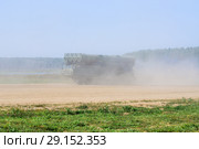 Пусковая установка 9А83 ЗРС С-300В (9A83 TELAR S-300V system). Международный военно-технический форум "Армия-2018". Полигон "Алабино" в Московской области. Редакционное фото, фотограф Алёшина Оксана / Фотобанк Лори