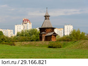 Проездные ворота Николо-Корельского монастыря, ансамбль усадьбы Коломенское. Москва (2018 год). Редакционное фото, фотограф Александр Щепин / Фотобанк Лори