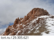 Тибет, горный рельеф перевала Ла Чен Ла в июне (2018 год). Стоковое фото, фотограф Овчинникова Ирина / Фотобанк Лори