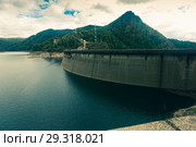 Vidraru Dam is technological landmark (2017 год). Стоковое фото, фотограф Яков Филимонов / Фотобанк Лори