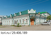 Россия, Сибирь, Тюменская область, Тобольск,  Подгорный Тобольск, дом Корниловых (2018 год). Стоковое фото, фотограф Александр Циликин / Фотобанк Лори