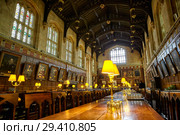 Dining Hall (Ante-Hall). Christ Church. Oxford University. England (2009 год). Редакционное фото, фотограф Сергей Пристяжнюк (Serg Zastavkin) / Фотобанк Лори