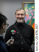 Балашихинский художник Алексей Алексеевич Рощин (2018 год). Редакционное фото, фотограф Дмитрий Неумоин / Фотобанк Лори