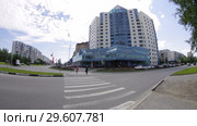 Сургут. Центр города. Surgut. City center building. (2015 год). Стоковое видео, видеограф Евгений Романов / Фотобанк Лори