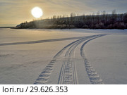 Зимняя река. Стоковое фото, фотограф Владимир Федечкин / Фотобанк Лори