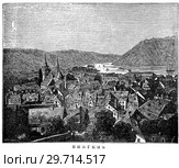 Бинген. Настольный энциклопедический словарь. 1900 год. Стоковая иллюстрация, иллюстратор Макаров Алексей / Фотобанк Лори