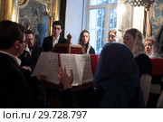 Литургия в Успенском храме села Жилино (2019 год). Редакционное фото, фотограф Дмитрий Неумоин / Фотобанк Лори