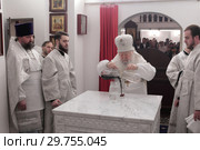Великое освящение храма блаженной Матроны в Ногинске (2019 год). Редакционное фото, фотограф Дмитрий Неумоин / Фотобанк Лори
