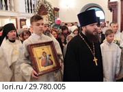 Великое освящение храма блаженной Матроны в Ногинске (2019 год). Редакционное фото, фотограф Дмитрий Неумоин / Фотобанк Лори
