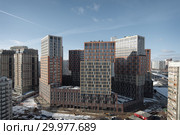 Москва, новостройки на Рублёвском шоссе (2019 год). Редакционное фото, фотограф Дмитрий Неумоин / Фотобанк Лори
