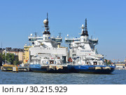 Finnish icebreakers. Helsinki, Finland (2018 год). Редакционное фото, фотограф Валерия Попова / Фотобанк Лори