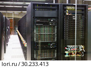 Server room in data center. Стоковое фото, фотограф Яков Филимонов / Фотобанк Лори