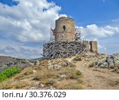 Генуэзская крепость Чембало. Балаклава, Крым (2013 год). Стоковое фото, фотограф Сергей Афанасьев / Фотобанк Лори