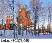 Церковь Архистратига Михаила. Токсово. Ленинградская область (2012 год). Стоковое фото, фотограф Сергей Афанасьев / Фотобанк Лори