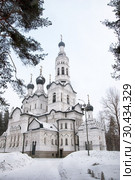 Церковь Казанской иконы Божьей Матери. Зеленогорск. Курортный район. Санкт-Петербург (2019 год). Стоковое фото, фотограф Румянцева Наталия / Фотобанк Лори