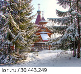 Церковь Серафима Саровского. Новоуральск. Свердловская область. Стоковое фото, фотограф Сергей Афанасьев / Фотобанк Лори