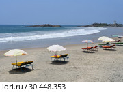 Индия. Пляж Ковалам (Kovalam) в Керале (2019 год). Стоковое фото, фотограф Овчинникова Ирина / Фотобанк Лори