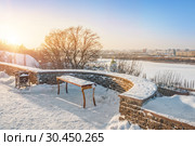 Вид на Благовещенский монастырь и Алексеевскую церковь The view to the Annunciation Monastery and the Alekseevskaya Church (2019 год). Стоковое фото, фотограф Baturina Yuliya / Фотобанк Лори